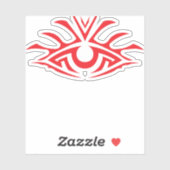 Minimal Black Ink Tattoo Style Artwork Sticker (Vel)