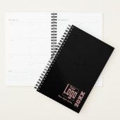 Minimal Black Pink Hair Stylist Afspraakboek Planner (Display)