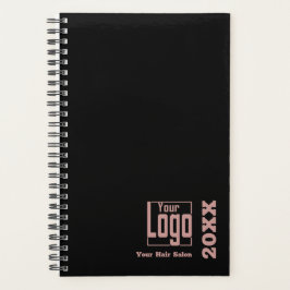 Minimal Black Pink Hair Stylist Afspraakboek Planner