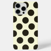Minimal Black Polka Dot Pattern Case-Mate iPhone Case (Achterkant)