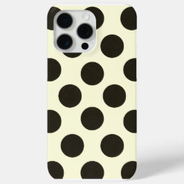 Minimal Black Polka Dot Pattern iPhone 15 Pro Max Hoesje