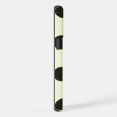 Minimal Black Polka Dot Pattern iPhone Hoesje (Rechterkant)