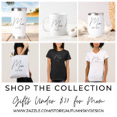 Minimal Black Script Established Mom T-Shirt