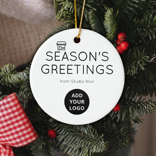 Minimal Black & White Boutique Ornament