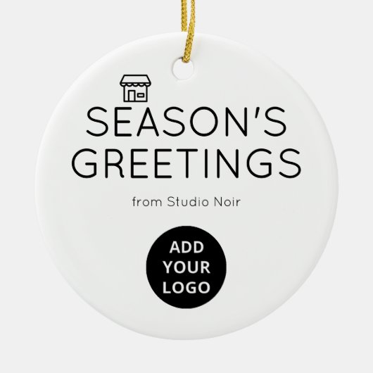 Minimal Black & White Boutique Ornament (Voorkant)