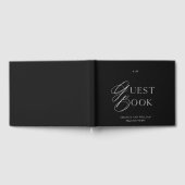 Minimal Black & White Wedding Guest Book Gastenboek (Volledig)