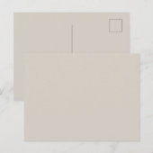 Minimal Blank Color Briefkaart (Voorkant / Achterkant)