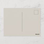 Minimal Blank Color Briefkaart (Achterkant)