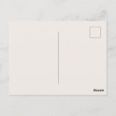 Minimal Blank Color  Briefkaart (Achterkant)
