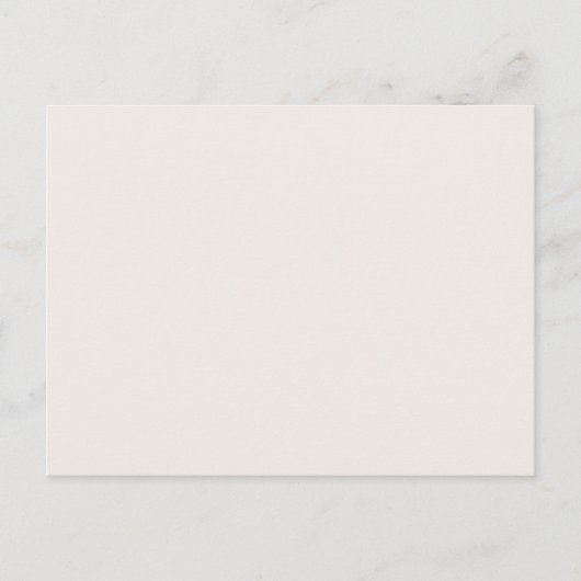 Minimal Blank Color  Briefkaart (Voorkant)