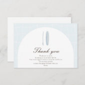 Minimal Blue-bedankkaart Bedankkaart (Voorkant / Achterkant)