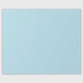 Minimal Blue Christmas Wrapping Paper  Cadeaupapier (Vlak)