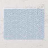 Minimal Blue & Cream Waterverf Initialen bruiloft Uitnodiging Briefkaart (Achterkant)