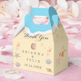 Minimal Blue Ocean Summer Wedding Bedankdoosjes