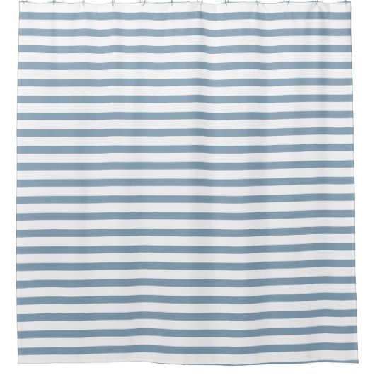 Minimal Blue Stripes Modern Pattern Design Douchegordijn (Voorkant)