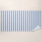 Minimal Blue Stripes Modern Pattern Design Strandlaken (Voorkant)