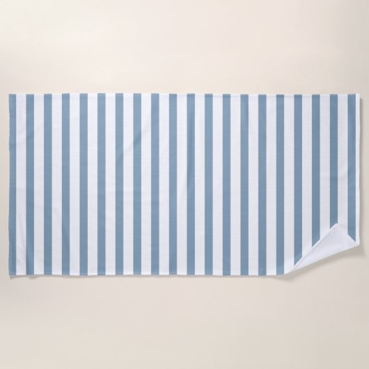 Minimal Blue Stripes Modern Pattern Design Strandlaken (Voorkant)
