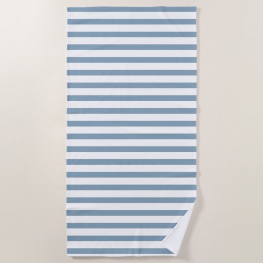 Minimal Blue Stripes Modern Pattern Design Strandlaken (Voorkant)