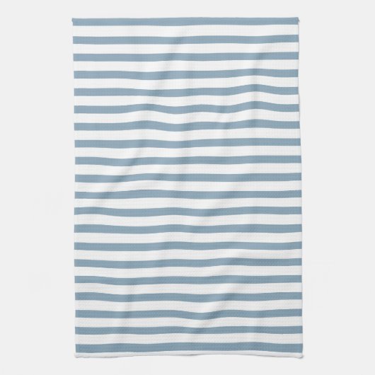 Minimal Blue Stripes Modern Pattern Design Theedoek (Verticaal)