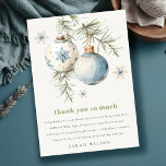 Minimal Blue Winter Christmas Boy Baby shower Bedankkaart<br><div class="desc">Minimal Blue Winter Christmas Boy Baby shower Invitation & Suite. Voor verdere aanpassingen of andere overeenkomende objecten kunt u contact met mij opnemen via yellowfebstudio@gmail.com</div>