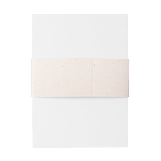 Minimal Blush & Bloom Bold Scrip Monogram Huwelijk Uitnodigingen Wikkel (Achterkant Voorbeeld)