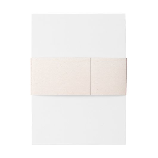 Minimal Blush & Bloom Bold Scrip Monogram Huwelijk Uitnodigingen Wikkel (Achterkant Voorbeeld)