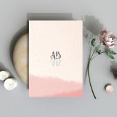 Minimal Blush & Bloom Bold Script QR Code Wedding Informatiekaartje