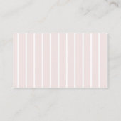 Minimal Blush Pink Elephant Sketch Diaper Raffle Informatiekaartje (Achterkant)