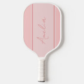 Minimal Blush Pink gepersonaliseerd Pickleball Paddle (Achterkant)