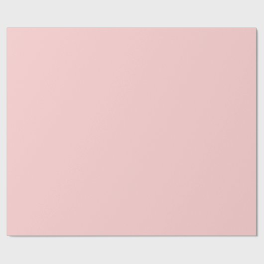 Minimal Blush Pink Solid Design Cadeaupapier (Vlak)