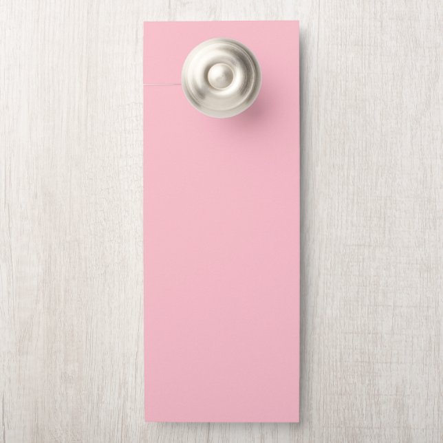 Minimal Blush Pink Standaard Deurhanger (Op knop)