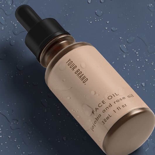 Minimal Boho 1oz 30ml Cosmetic Bottle Waterproof Labels