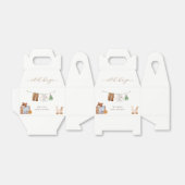 Minimal Boho Boy Kleding Baby shower Bedankdoosjes (Uitgevouwen)