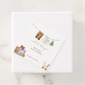 Minimal Boho Boy Kleding Baby shower Bedankjes Labels (In situ)