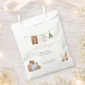 Minimal Boho Boy Kleding Baby shower Bedankzakje (Geknipt)