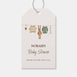 Minimal Boho Boy Kleding Baby shower Cadeaulabel