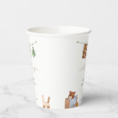 Minimal Boho Boy Kleding Baby shower Papieren Bekers (Links)