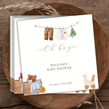 Minimal Boho Boy Kleding Baby shower