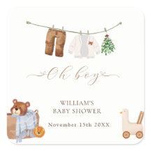 Minimal Boho Boy Kleding Baby shower