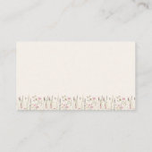 "Minimal Boho Floral Bridal Registry  Informatiekaartje (Achterkant)