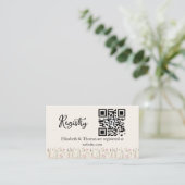 "Minimal Boho Floral Bridal Registry  Informatiekaartje (Staand voorkant)