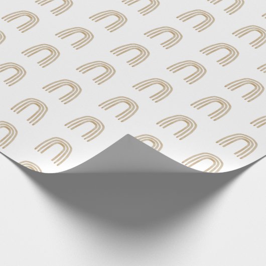 Minimal Boho Rainbow Cadeaupapier (Hoek)