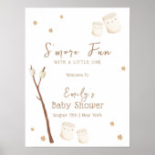 Minimal Boho S'more Fun Stars Baby shower Welkom Poster (Voorkant)