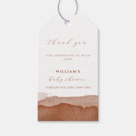 Minimal Boho Terracotta Baby shower dank u Cadeaulabel