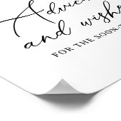 Minimal Boho Vrijgezellenfeest Advies en Wensen Si Poster (Hoek)