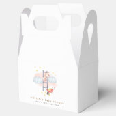 Minimal Boho Waterverf Bunny Stars Baby shower Bedankdoosjes (Geopend)