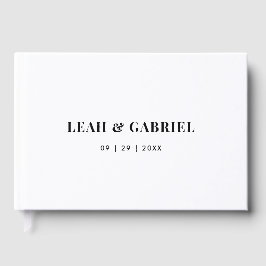 Minimal Bold Couples Wedding Gastenboek