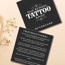 Minimal Bold Tattoo Artiest Nazorg Instructies