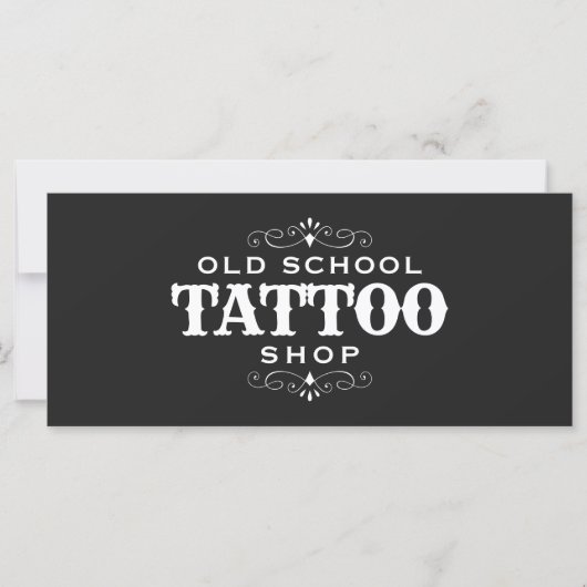 Minimal Bold Tattoo Artist Gift Certification  (Voorkant)
