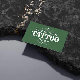 Minimal Bold Tattoo Artist Visitekaartje